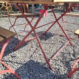 Garden furniture above wood and iron base It is foldable