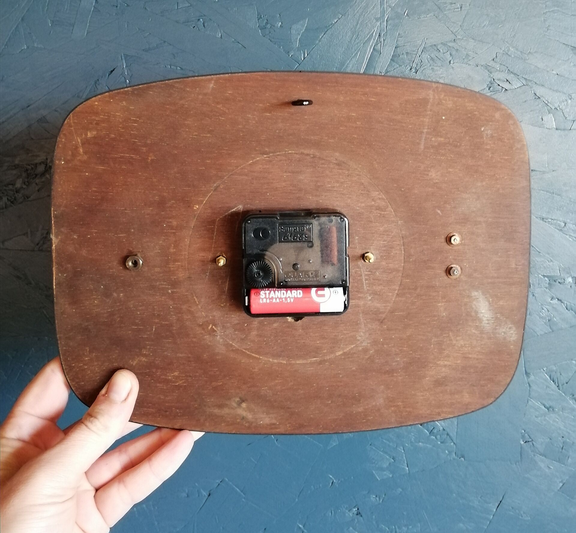 Vintage clock, "Manufrance Rouge" wall clock