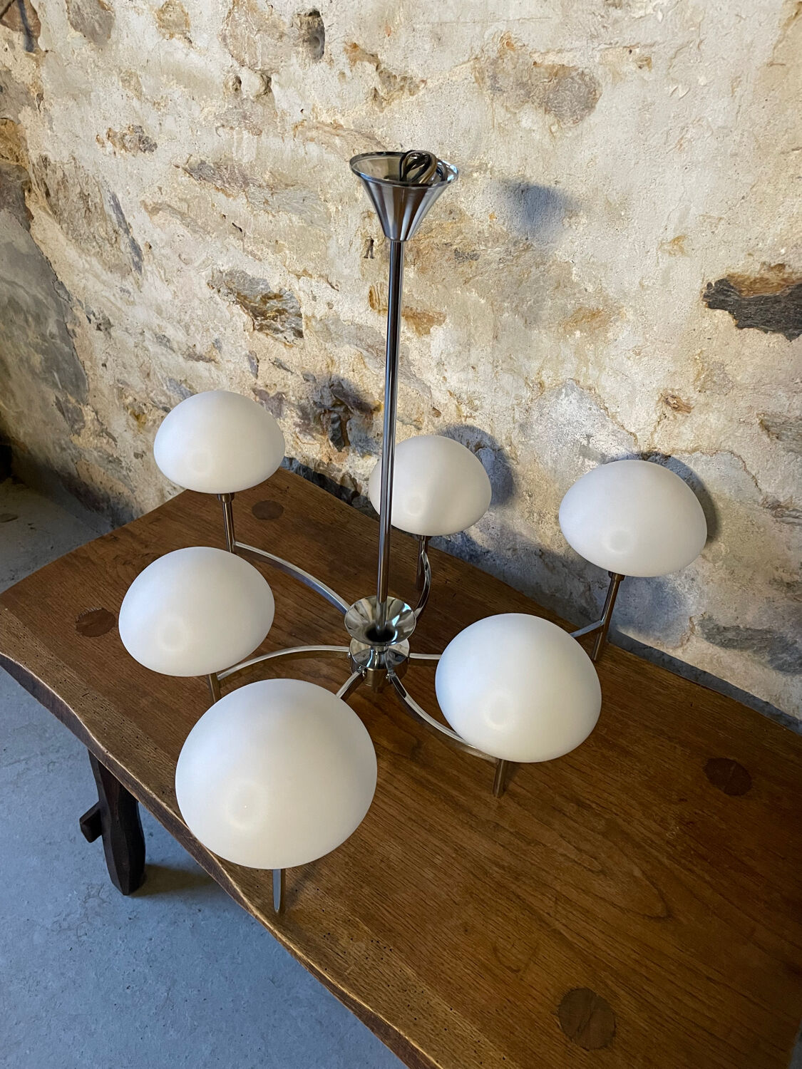 Asymmetrical chandelier Goffredo Reggiani 1970s
