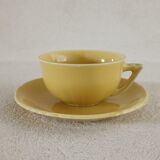 Earthenware cup and saucer 1940s-1950s