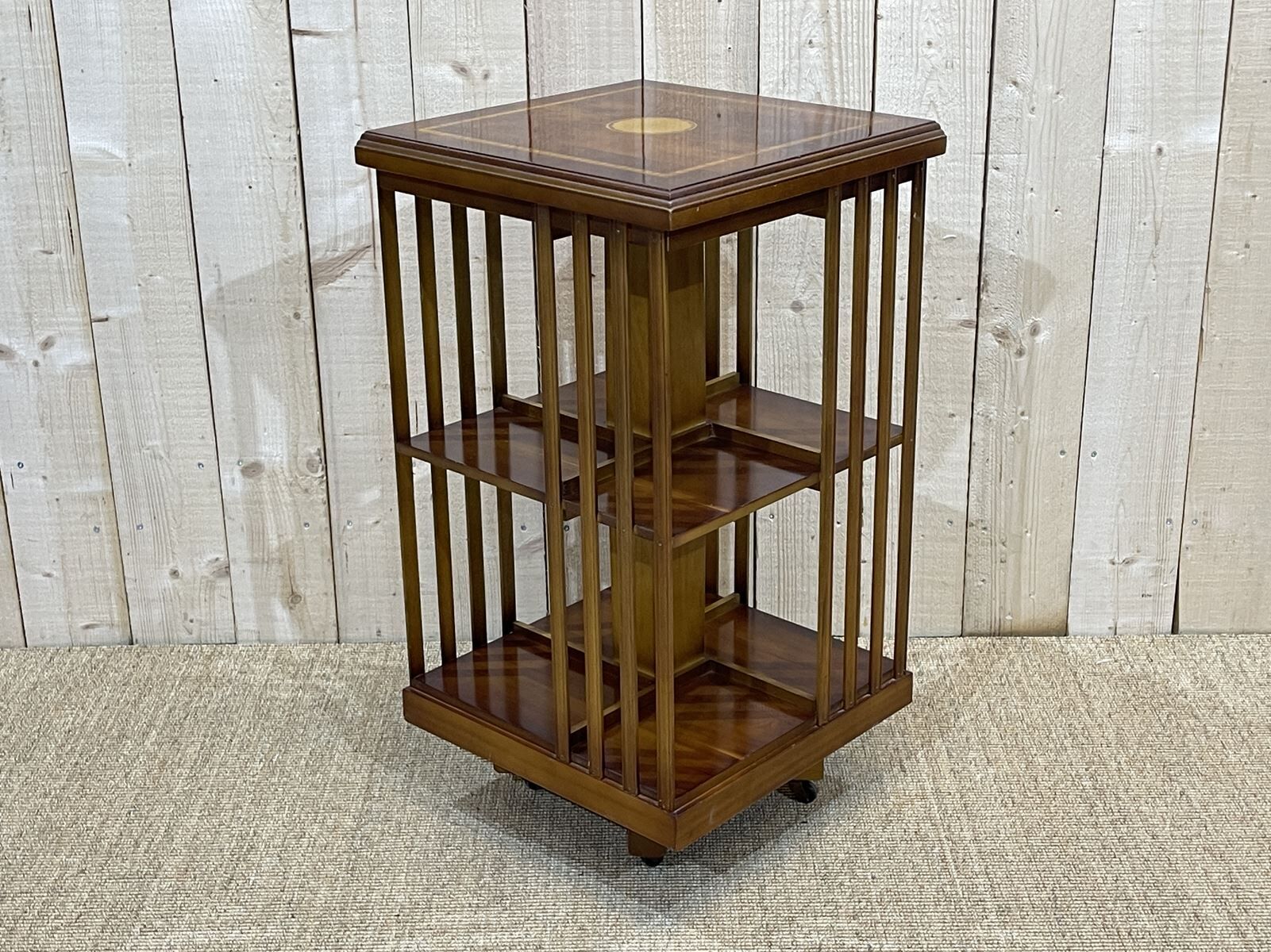 Modern yew rotating library | Selency