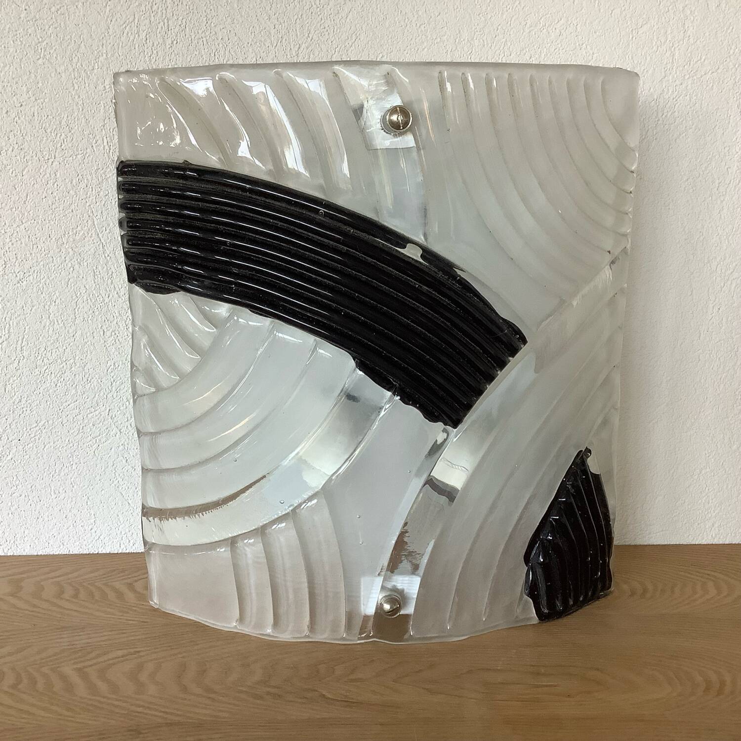 Murano glass wall light, 1980s