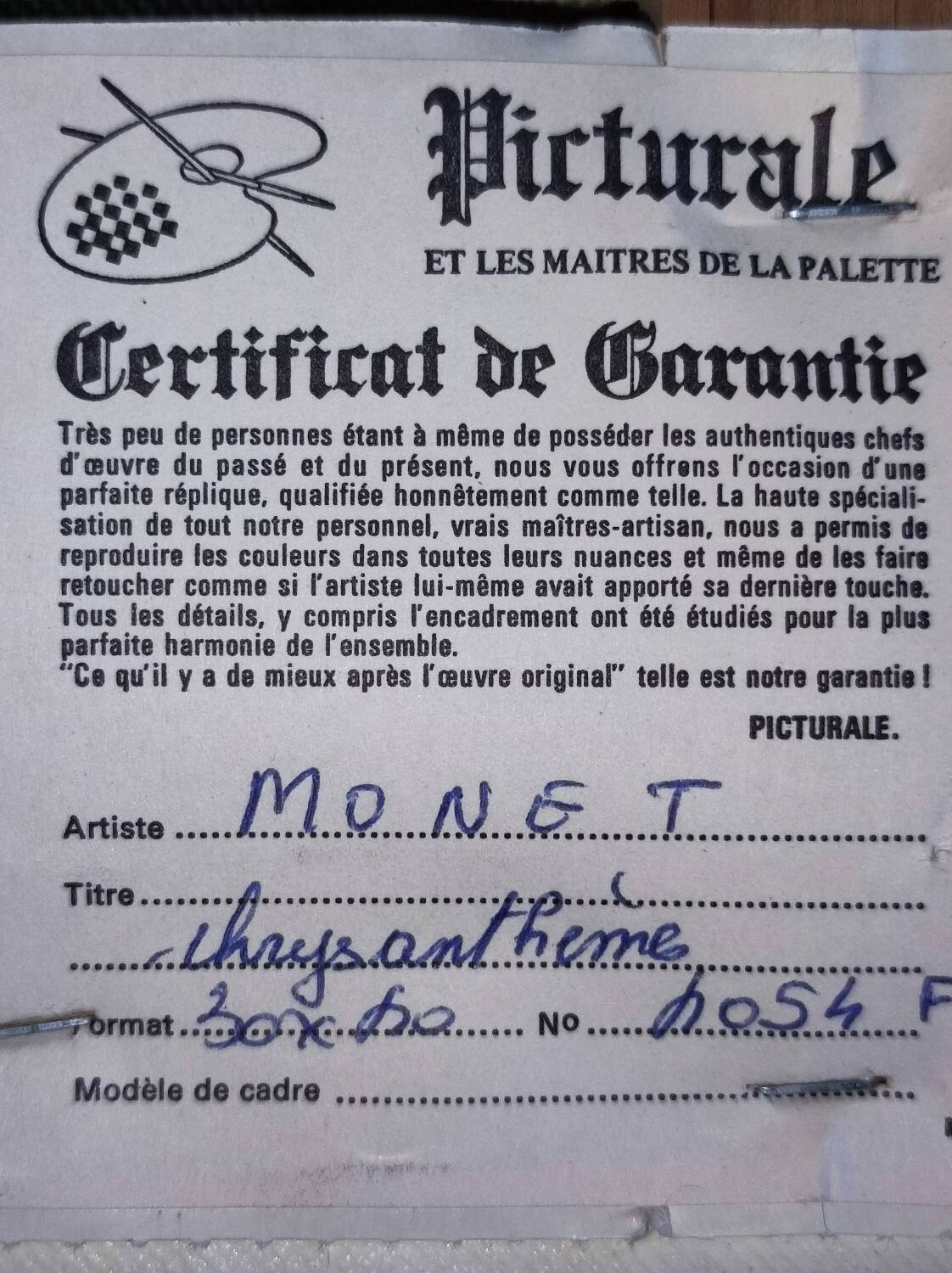 Monet chrysanthemum painting