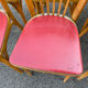 6 chaises baumann bistrot simili rouge