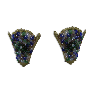 Paire d'appliques en - murano