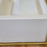 Side table with fiberglass storage Berthier style, 1970s, 50 cm