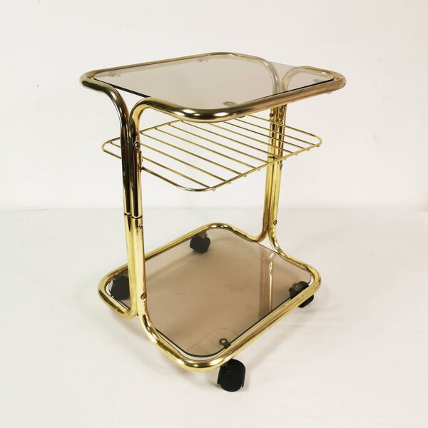 Table d'appoint mobile moderniste, Allemagne, 1970