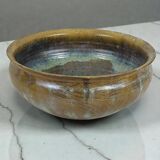 Stoneware salad bowl signed Anne Marie Sybesma De Bay, aka MIEP La Borne