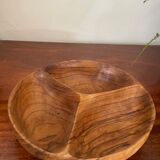 Plat en bois d’olivier vintage