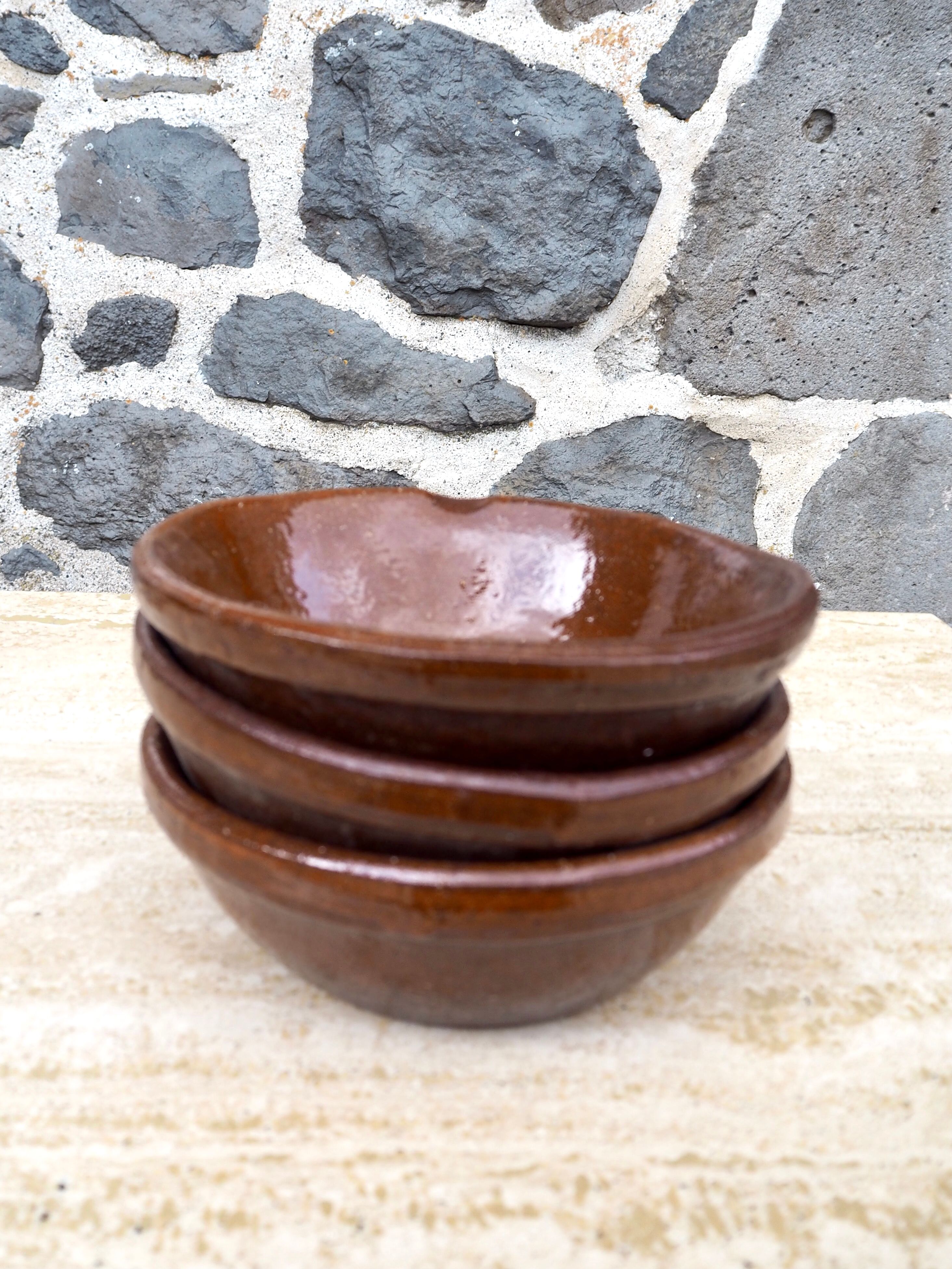 Set of 3 XL stoneware cups