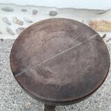 Tabouret tripode bois tourné