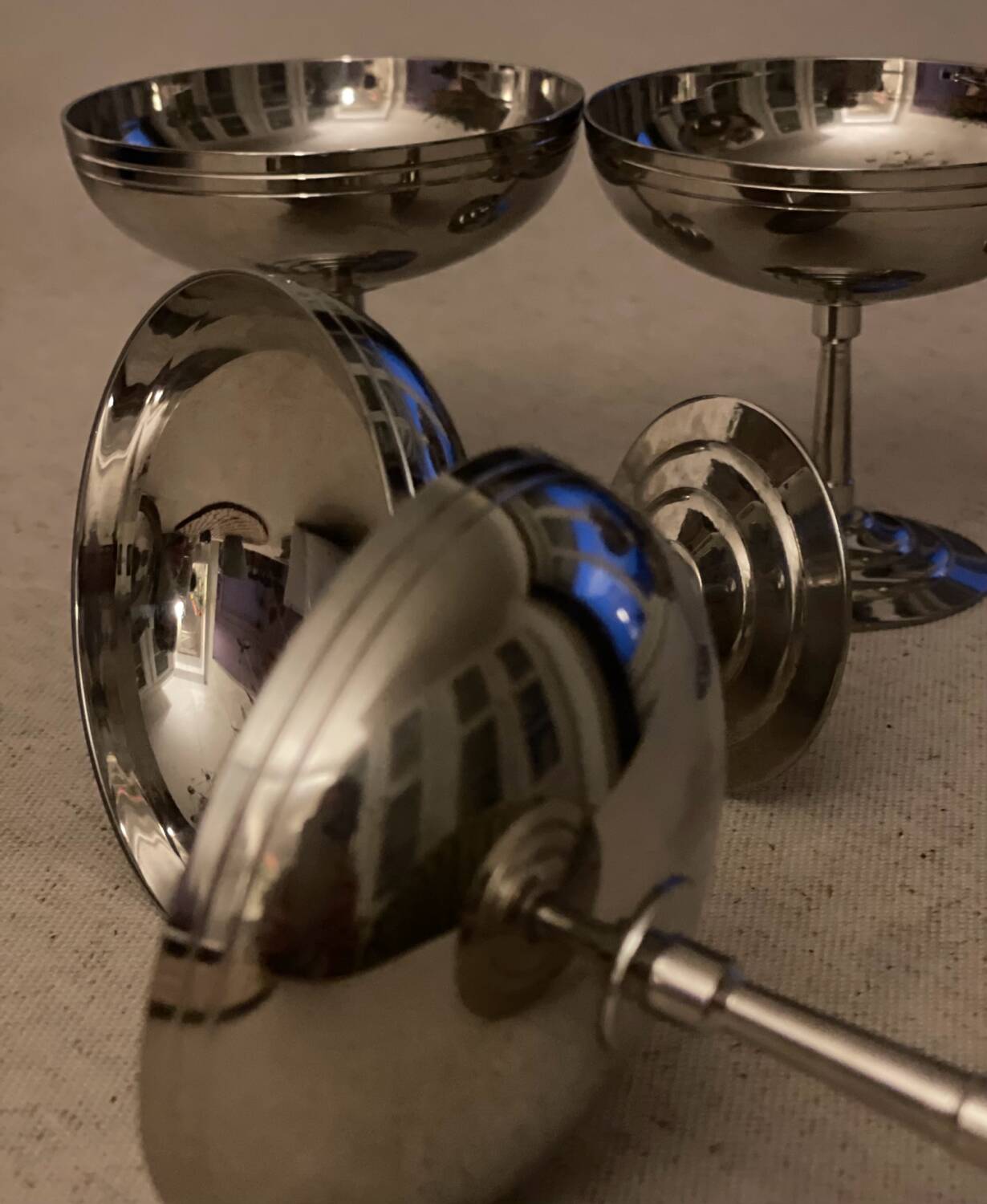 6 coupes en inox Letang Remy