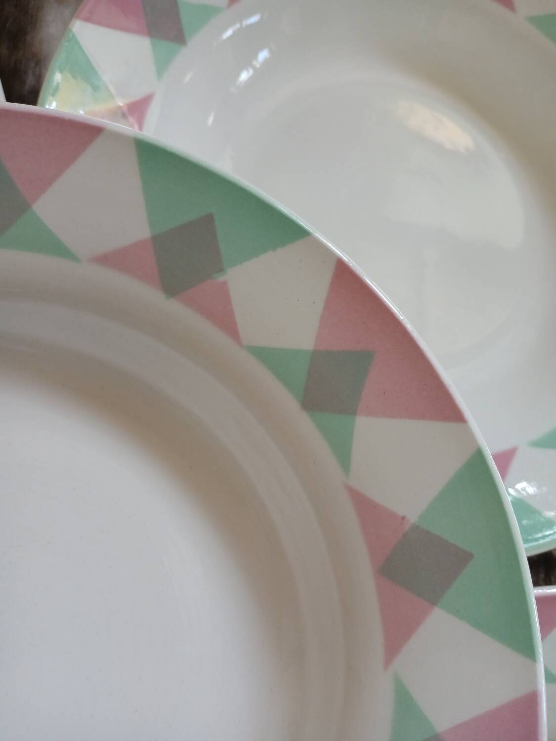 11 antique deep plates from Digoin and Sarreguemines