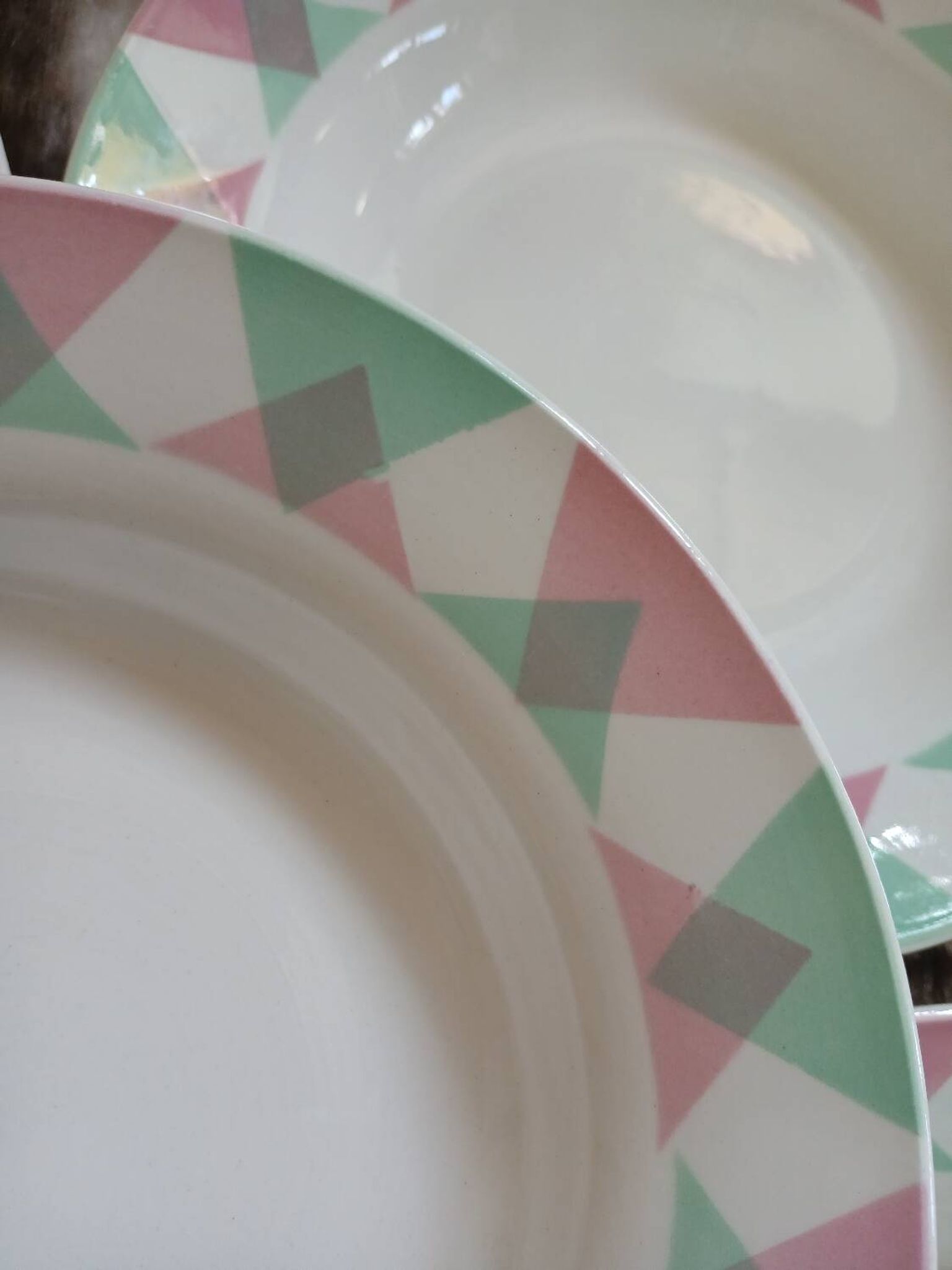 11 antique deep plates from Digoin and Sarreguemines