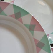 11 antique deep plates from Digoin and Sarreguemines