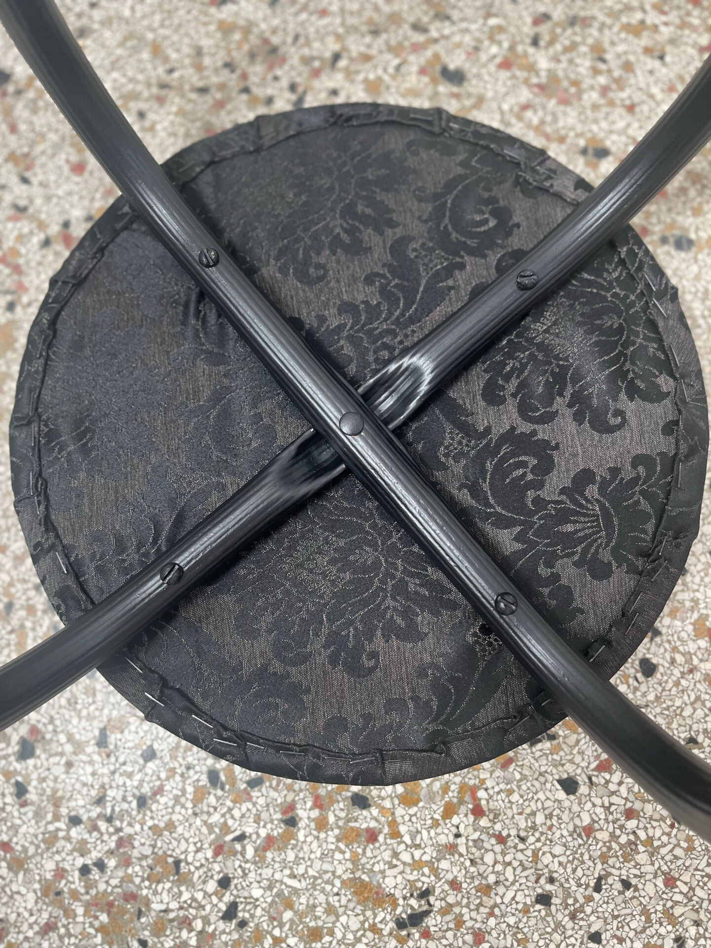 Soudexvinyl vintage stool refurbished