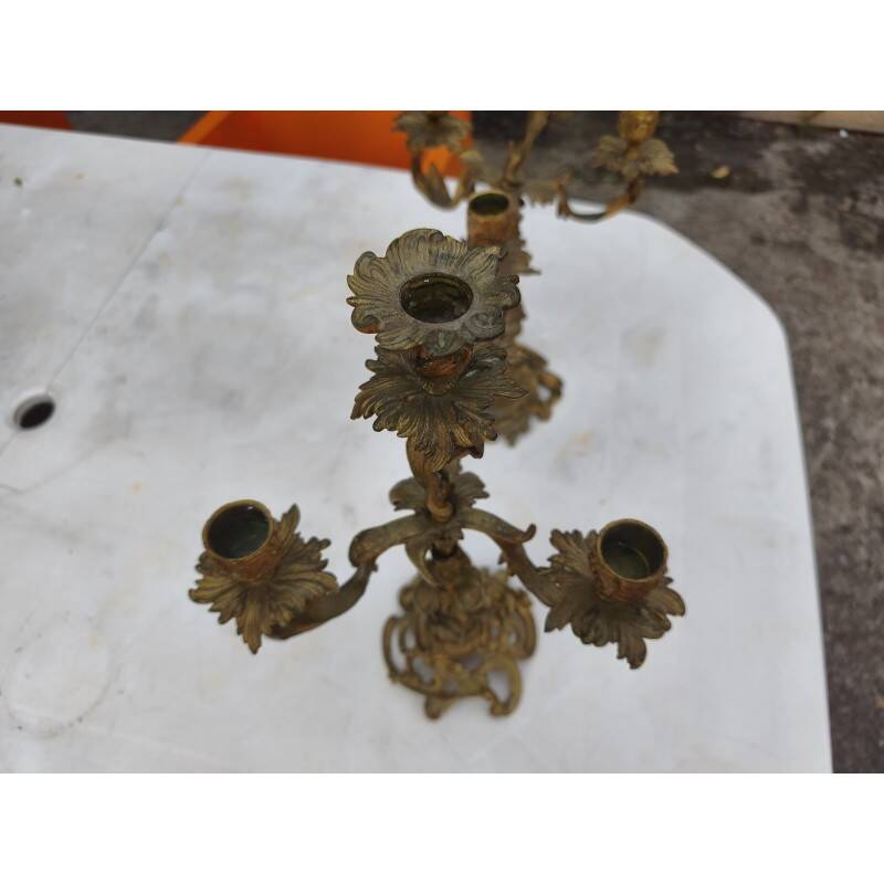 Paire de candélabres en bronze XIXe siècle