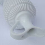 Pitcher vintage glass white opalin way porcelain