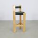 3x Postmodern Barstools in Leather, 1990s