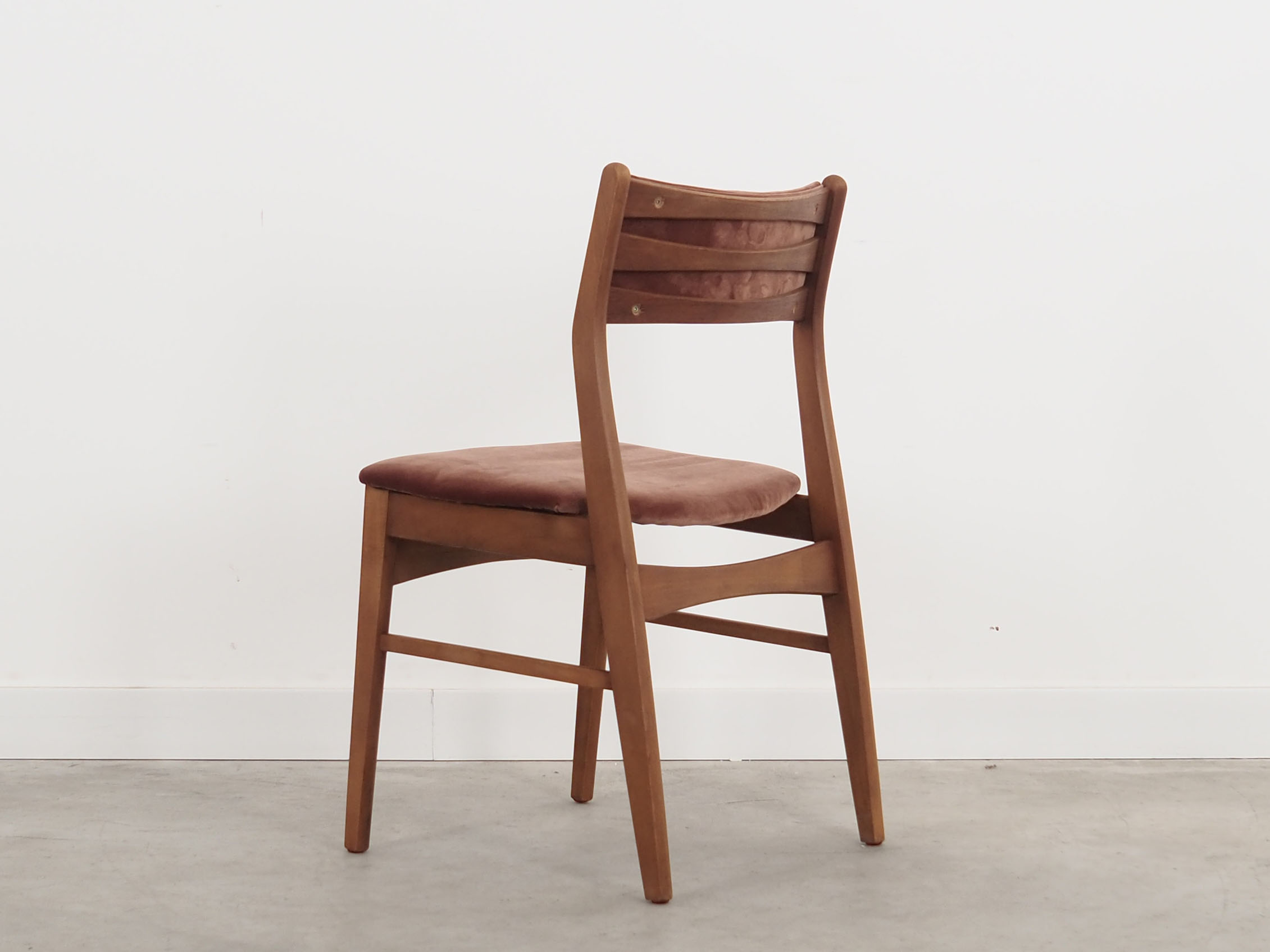 Set of six beech chairs, Danish design, 70s, made in Denmark