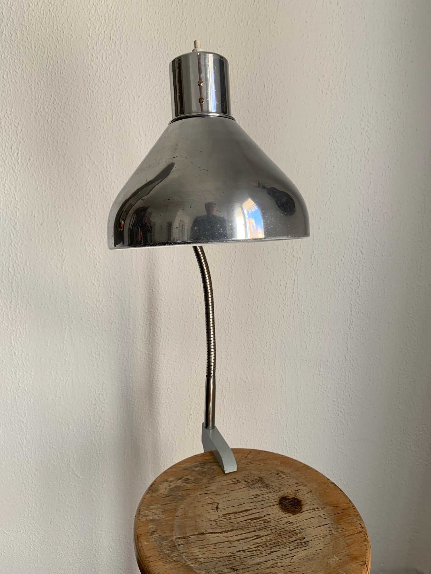 Vintage 1950s industrial factory lamp Jumo GS3 almost new - 60 cm
