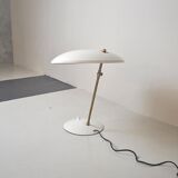 Mid-Century table lamp in aluminium and brass, Italy, 1950s