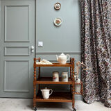 Vintage wooden serving trolley