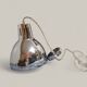 Vintage industrial pendant light - Polished chrome metal