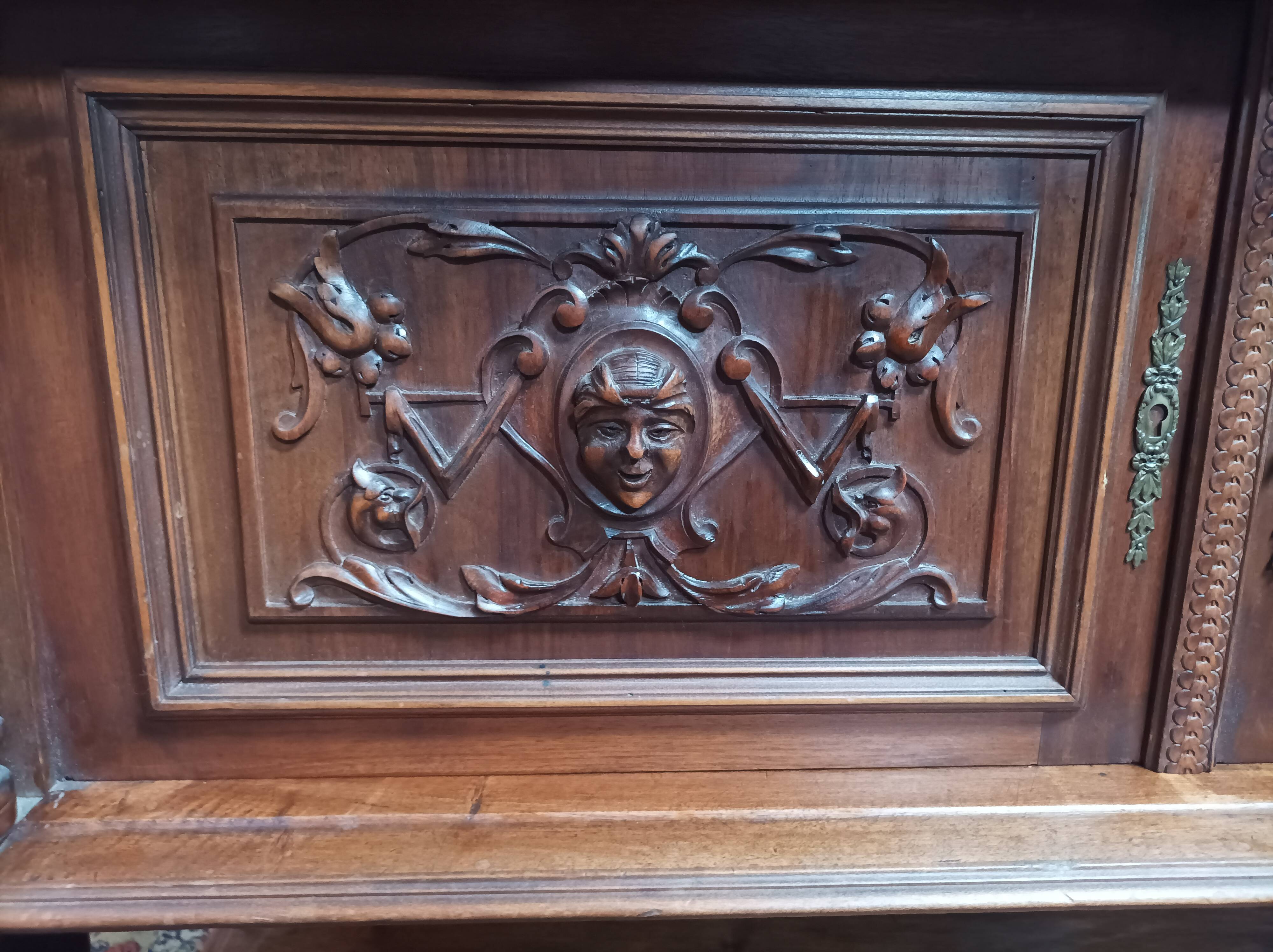 Renaissance walnut sideboard