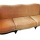 3-seater Louis XV style sofa in off-white cream fabric