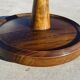 Solid wood pedestal table, Ø60cm