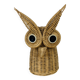 Pot à crayon hibou en osier