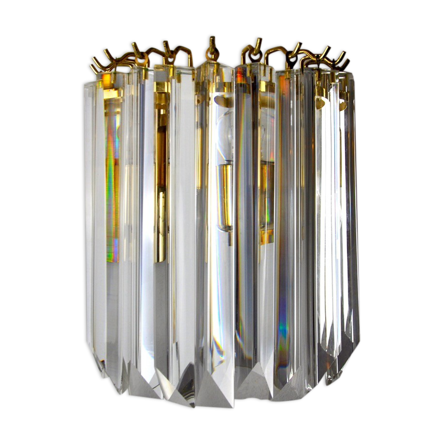 Venini wall lamp, murano glass, Italy, 1970