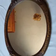 Important wooden wall mirror with stucco in Art Deco style/period - 65 x 44 cm