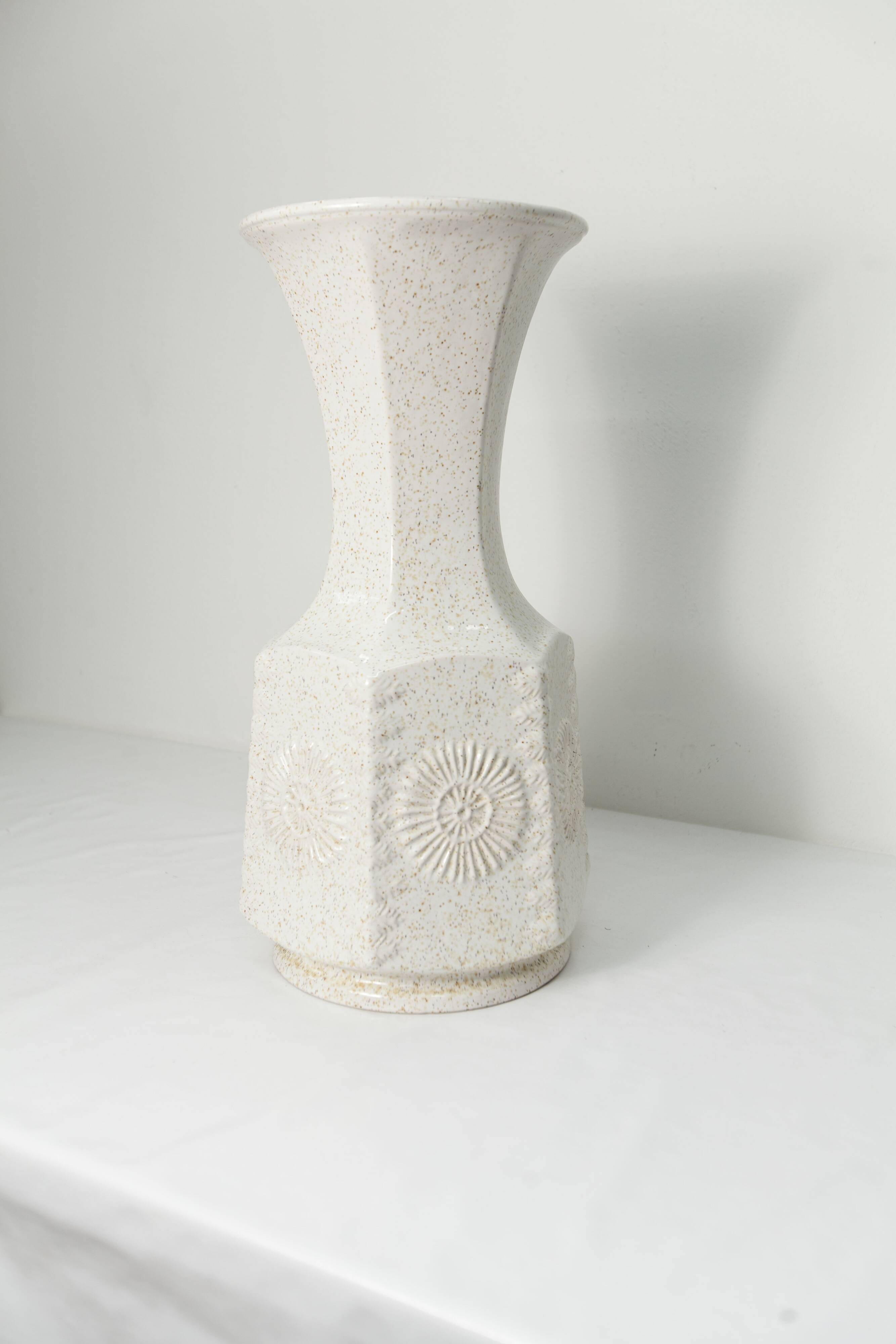 Grand vase céramique 1960 allemand 50cm