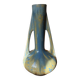 French Pierrefonds vase with blue crystalline glaze, Art Nouveau stoneware