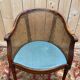 Caned office chair – Louis XVI style – Stained wood – 19th century