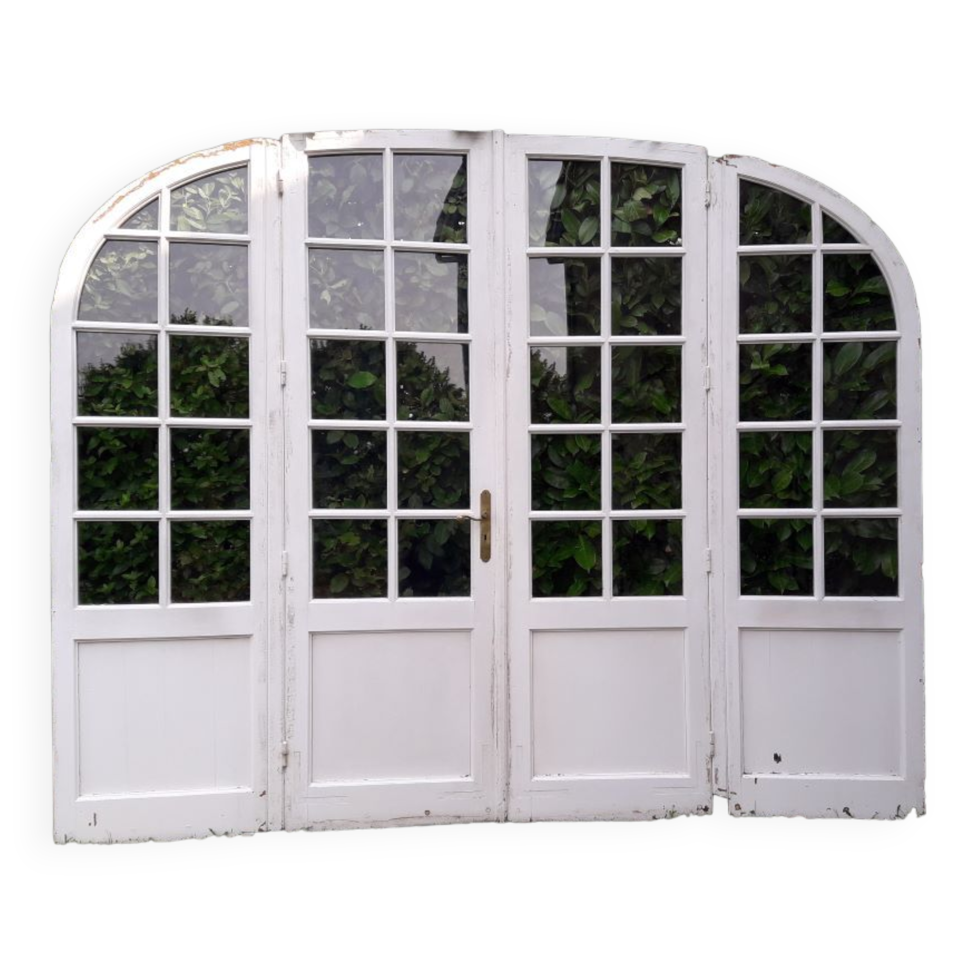 Oak arched bay window door H219xW267,5 small tiles