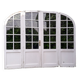 Oak arched bay window door H219xW267,5 small tiles