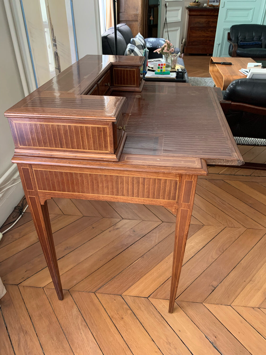 Marquetry desk