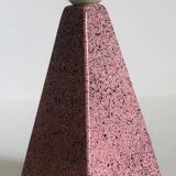 Brussels porcelain lamp with a pink terrazzo effect