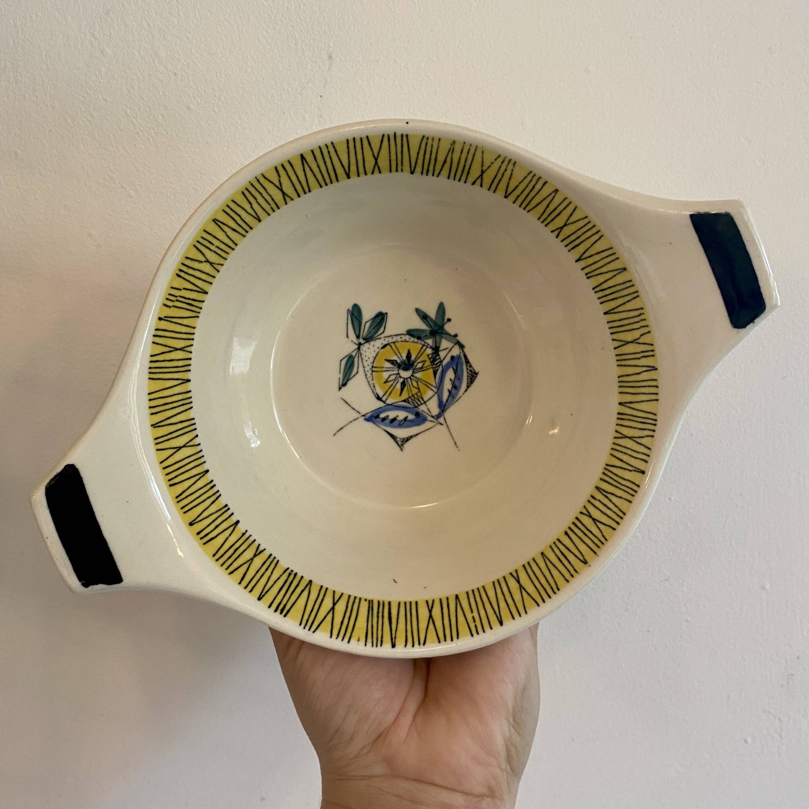 Set of 3 vintage serving dishes from the Flamingo series by Stavangerflint