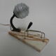 Lampe de bureau art déco avec stylo et porte-lettres