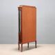 Antique baroque-style display cabinet in mahogany and bronze, Italy, 20th century.