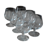 6 verres à Cognac
