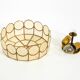 Beautiful round Mid-Century Modern ceiling or wall lamp made of Capiz