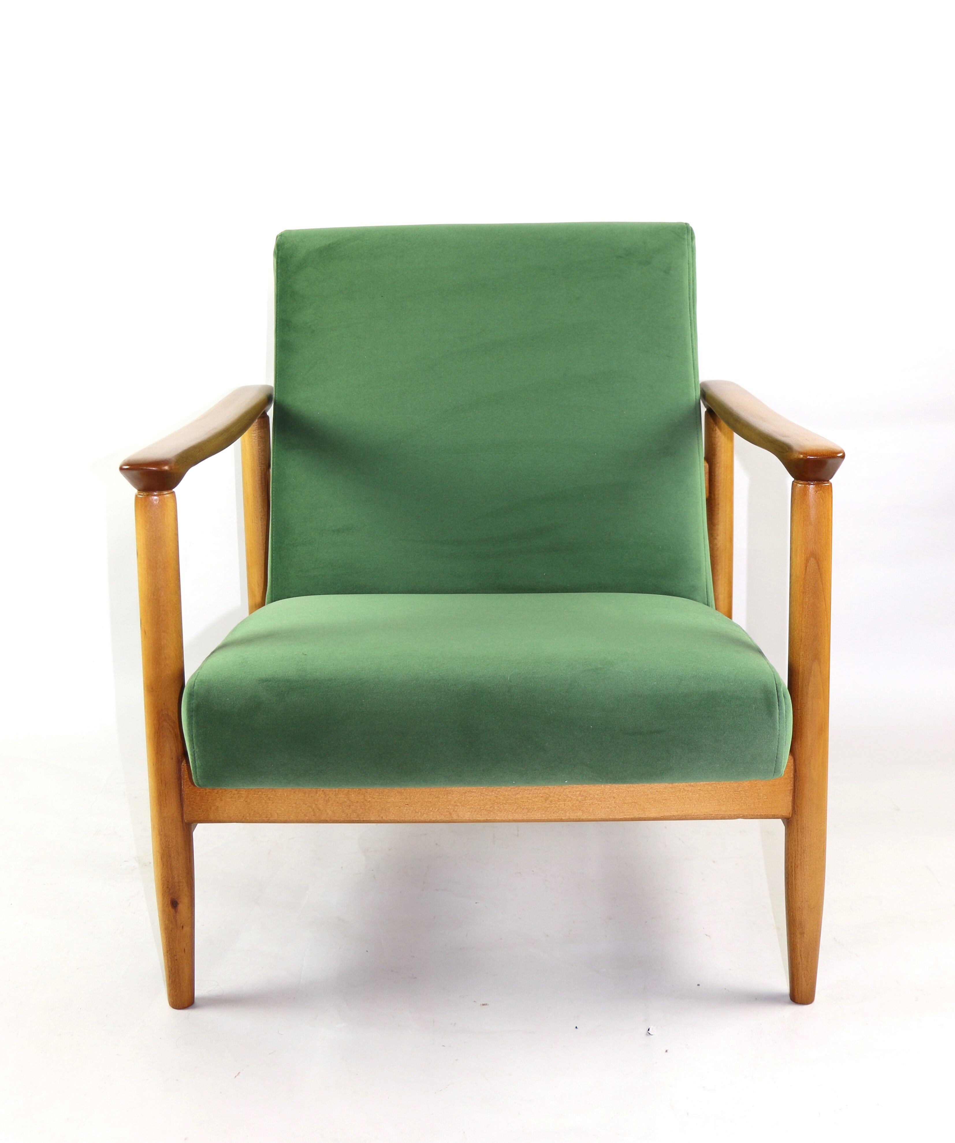 Fauteuil vert par Edmund Homa, années 1970