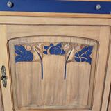 Buffet made of solid cherry wood, late Art Nouveau.