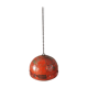 Old red ceiling light with 60 cm metal chain