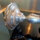 Candlestick candlestick 3 fires silver